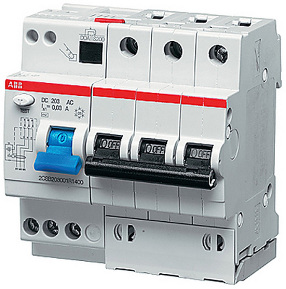 ABB Дифференциальный автомат ABB DS203 AC-C40/0,03 5мод. 2CSR253001R1404 