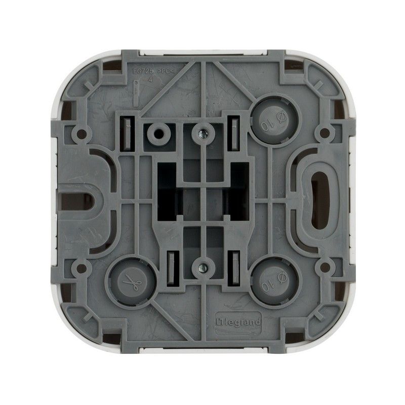 Накладные Розетки и выключатели Legrand Quteo Белый Кнопка Legrand Quteo 6A 1-клавишная белая  782205