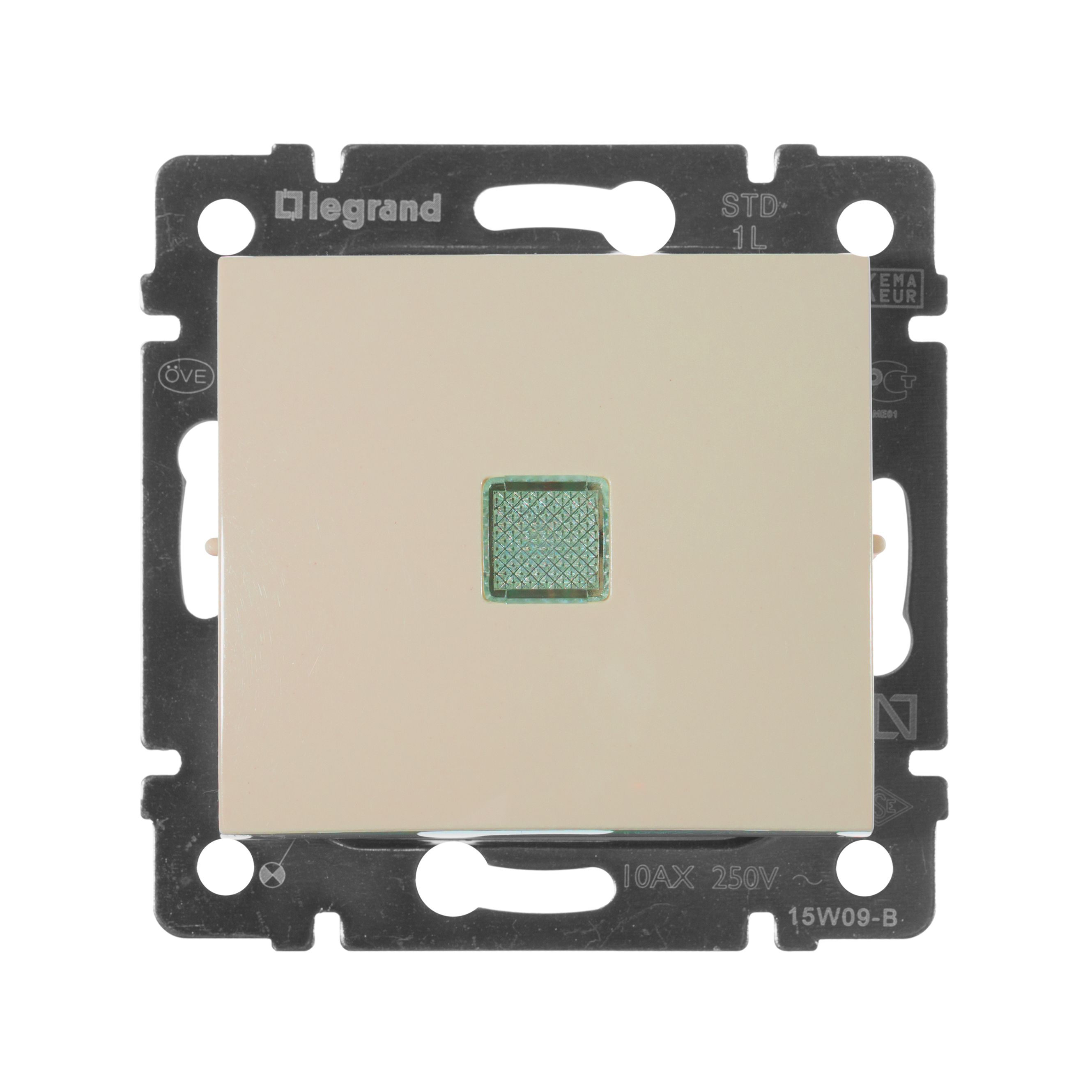 Legrand Valena Classic Кремовый Выключатель Legrand Valena Крем 1-клавишный с подсветкой 774310