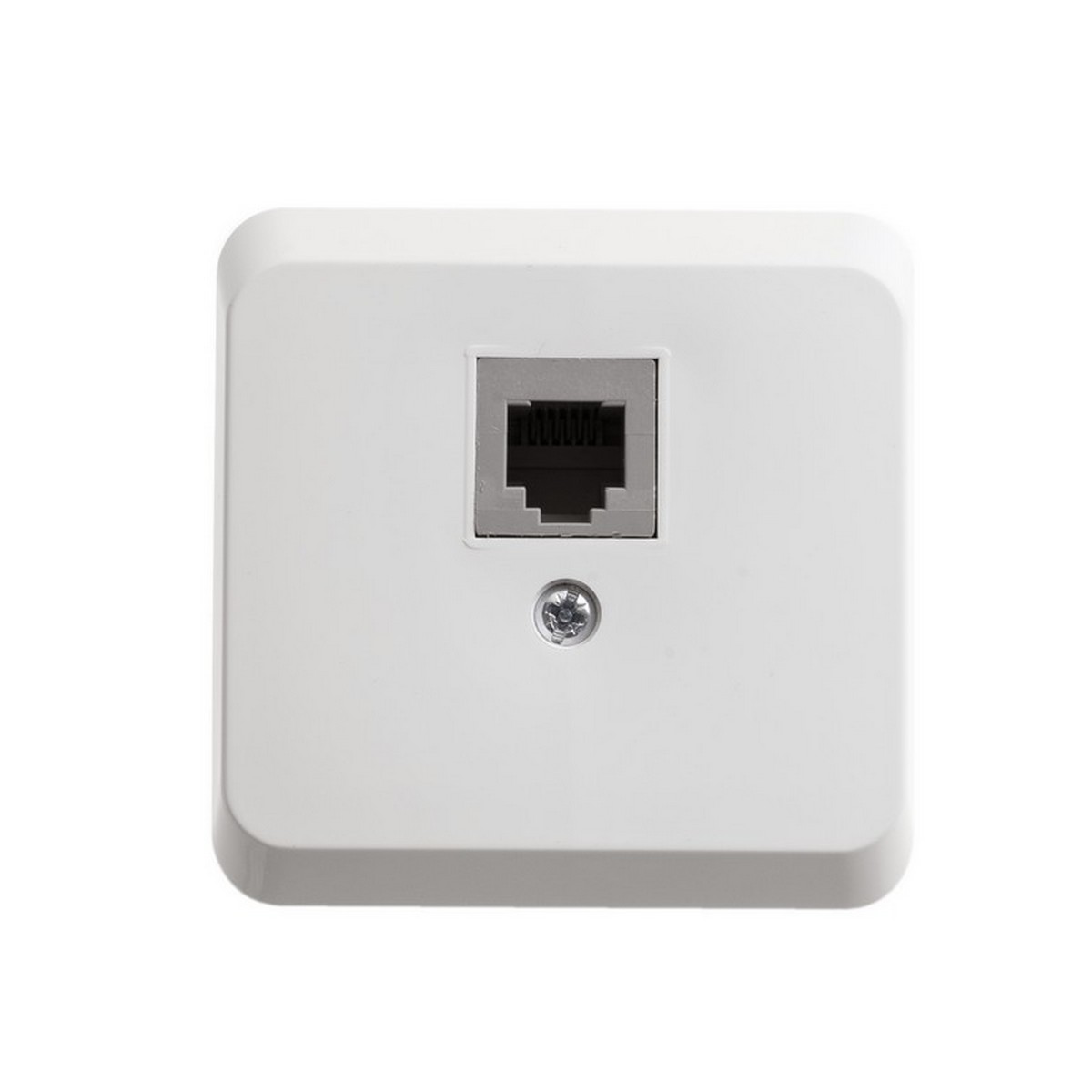 Этюд Белый Розетка телефонная Schneider Electric Этюд наружный Белый 1-ая TELA-001B