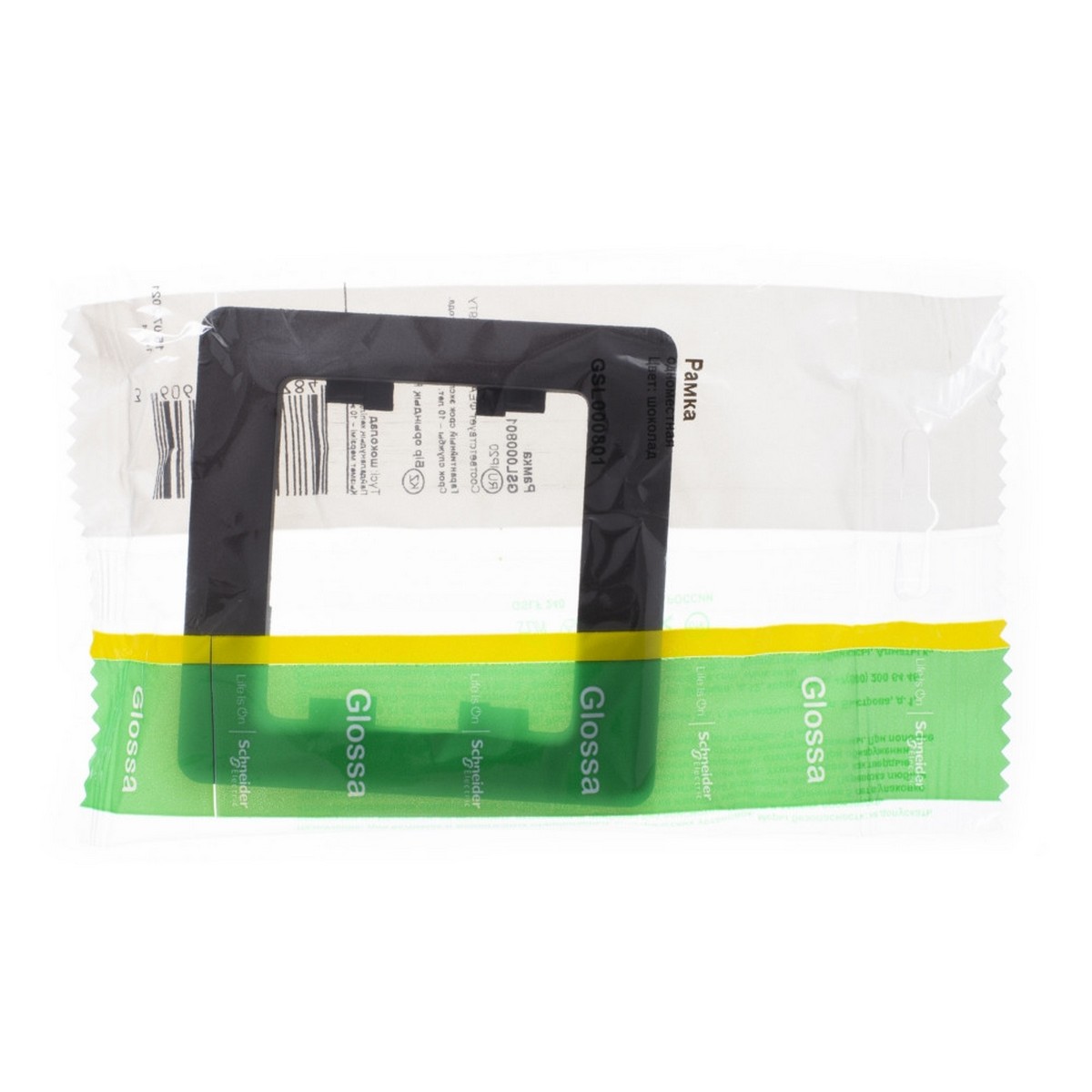 Glossa Шоколад Рамка Systeme Electric Glossa Шоколад 1-я GSL000801