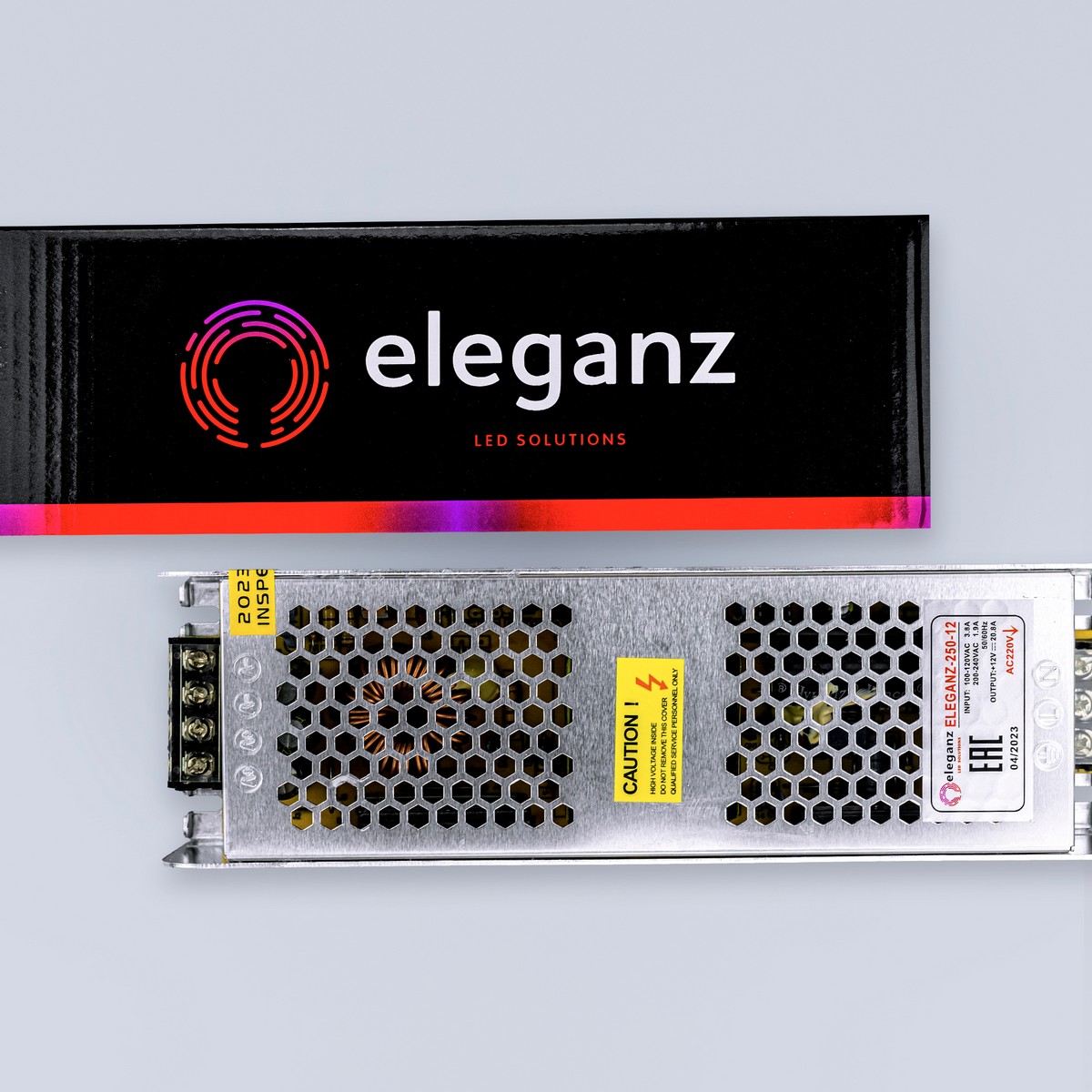 Блок питания для светодиодной ленты Eleganz 12V 250W IP20 узкий 1130