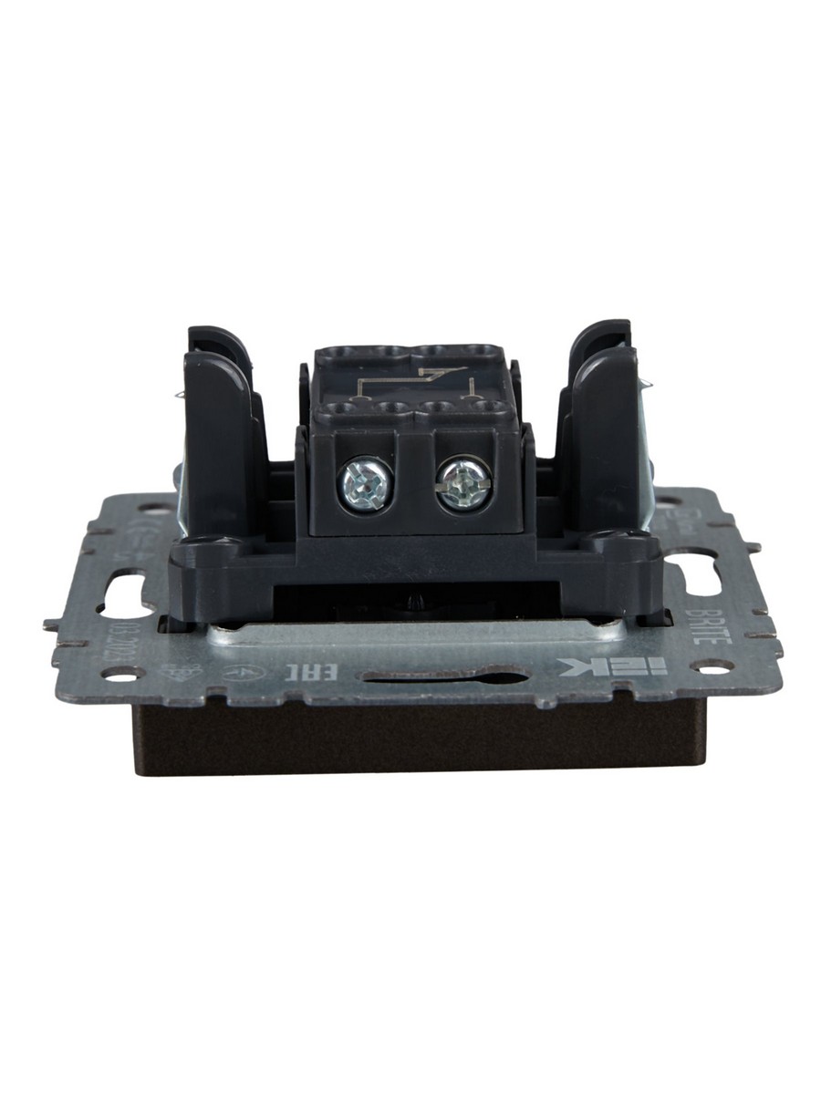 IEK Brite Бронза Выключатель IEK BRITE 1-клавишный самовозвратный 10А ВС10-1-4-БрТБ темная бронза BR-V14-0-10-K45