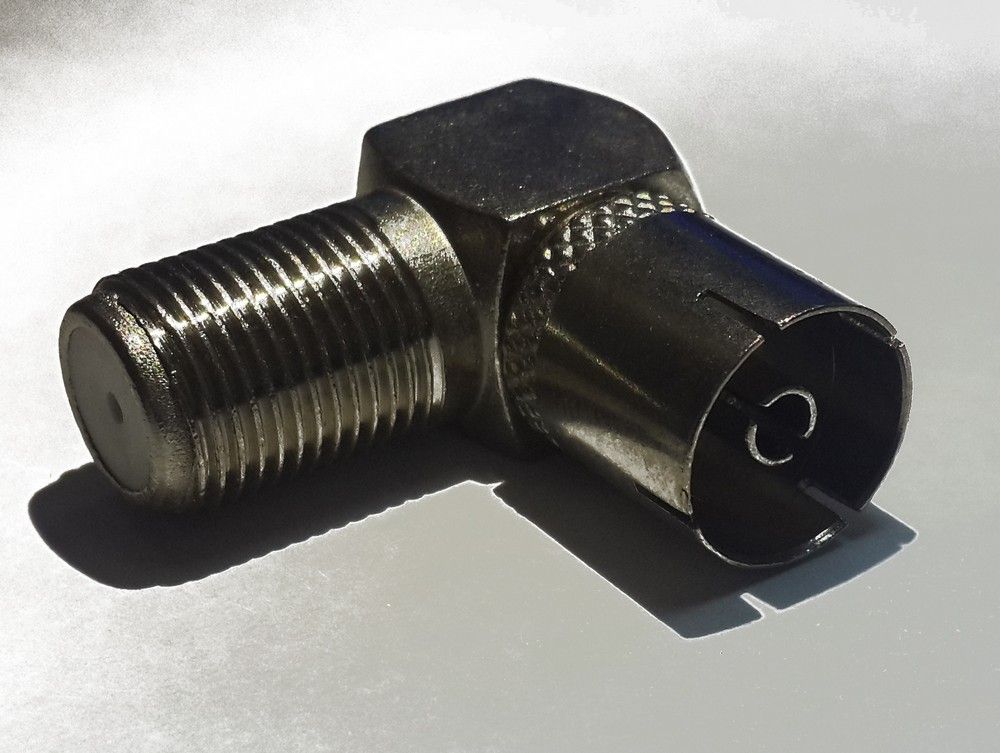 F-разъем угловой мама для TV кабеля