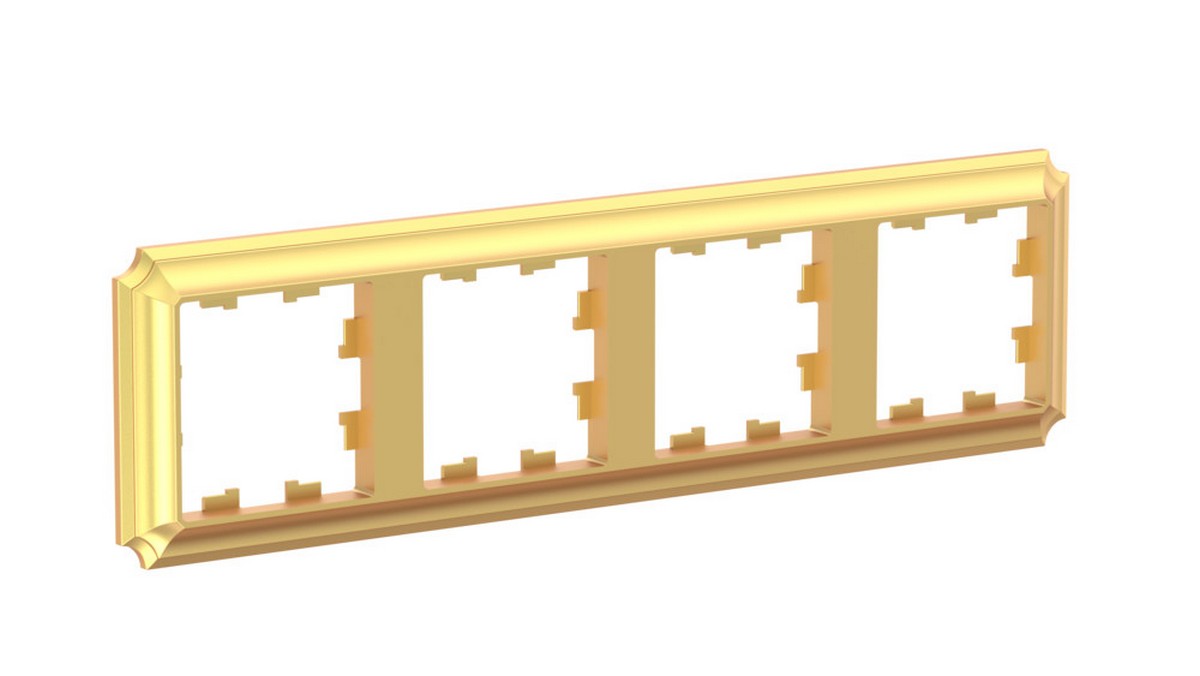 AtlasDesign Рамки Antique Рамка Systeme Electric AtlasDesign Antique Золото 4-ая, универсальная ATN101604