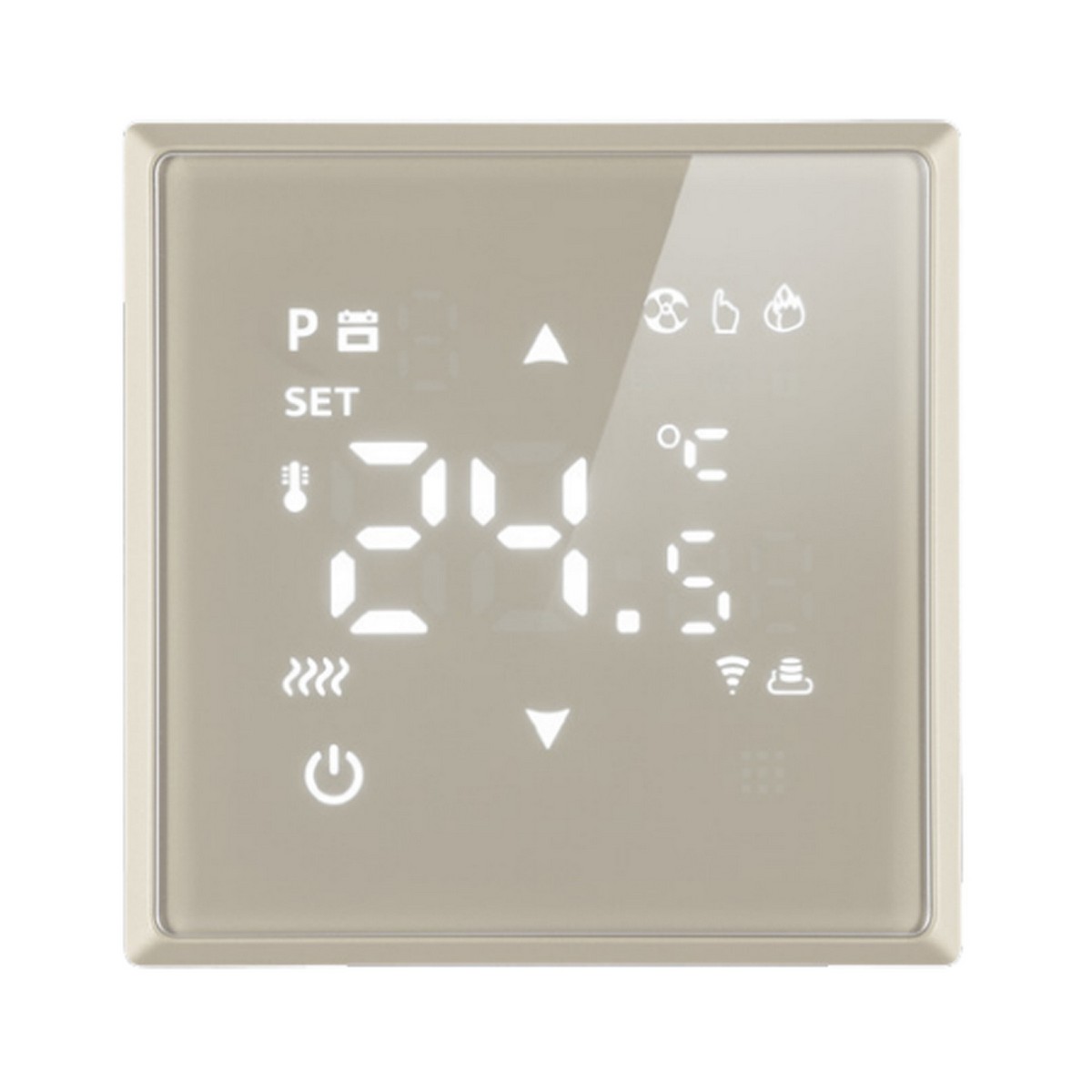 Эмили - Розетки и выключатели Stekker Терморегулятор Wi-Fi STEKKER Эмили RSW00-5119-08 кашемир soft touch 50427