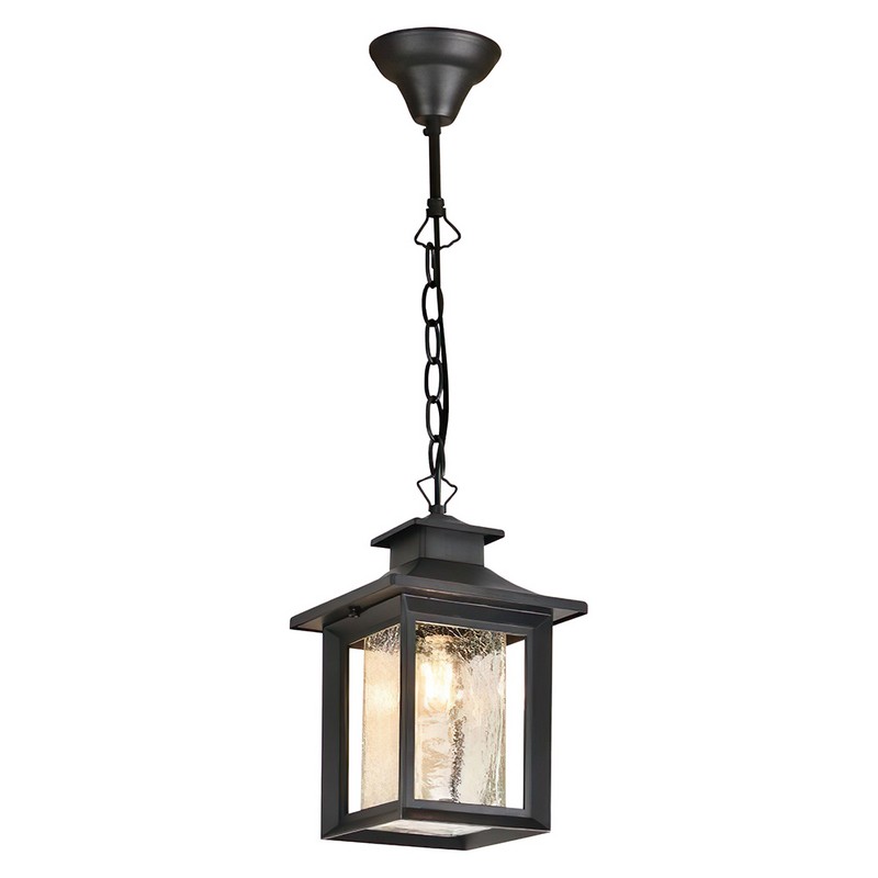 Уличные светильники на цепочке Светильник садово-парковый Feron PL555 на стену вниз 60W E27 230V черный 48335 