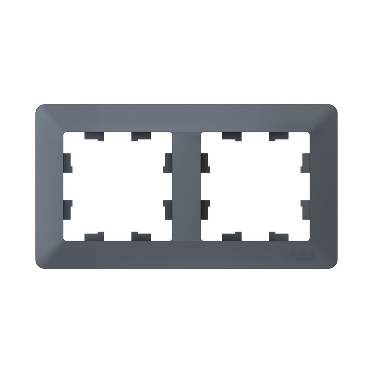 AtlasDesign Грифель Рамка Systeme Electric AtlasDesign Air Грифель/дымчатый черный 2-ая ATN220702