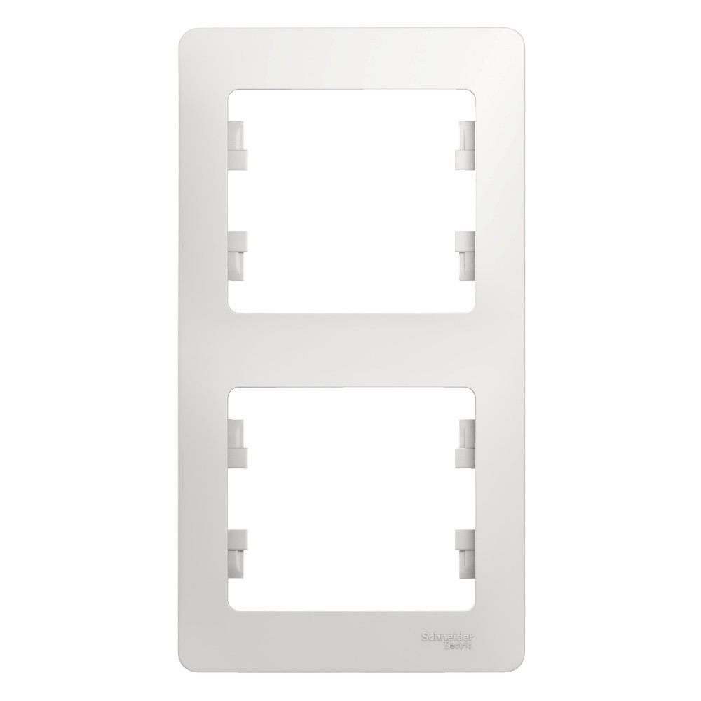 Glossa Белый Рамка Systeme Electric Glossa Белый 2-я, вертикальная GSL000106