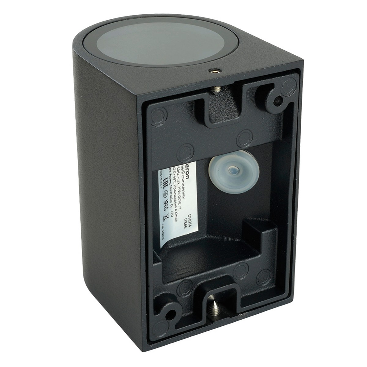 Уличные настенные светильники Светильник садово-парковый Feron DH014 на стену GU10 230V черный 11866 