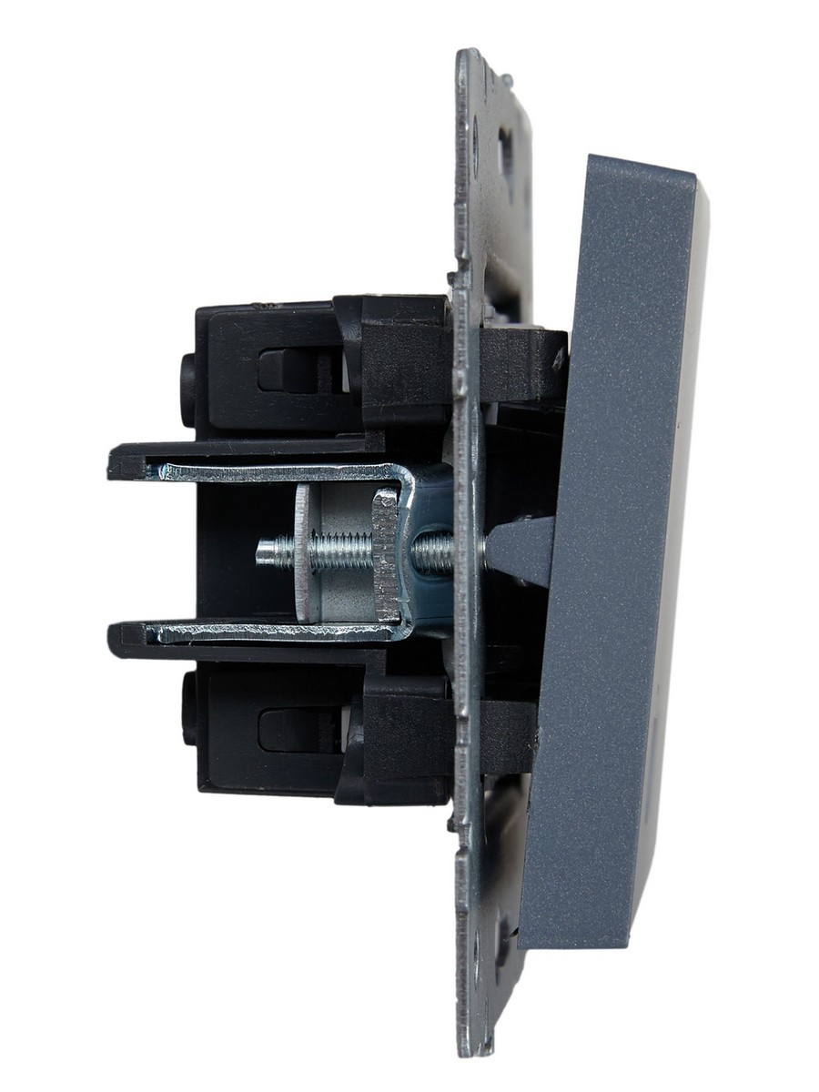 IEK Brite Маренго Выключатель IEK BRITE 2-клавишный с индикацией 10А ВС10-2-1-БрМ маренго BR-V20-1-10-K35