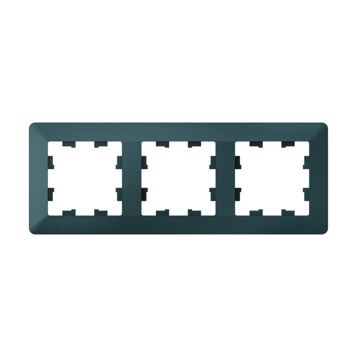 AtlasDesign Изумруд Рамка Systeme Electric AtlasDesign Air Изумруд/дымчатый черный 3-ая ATN220803