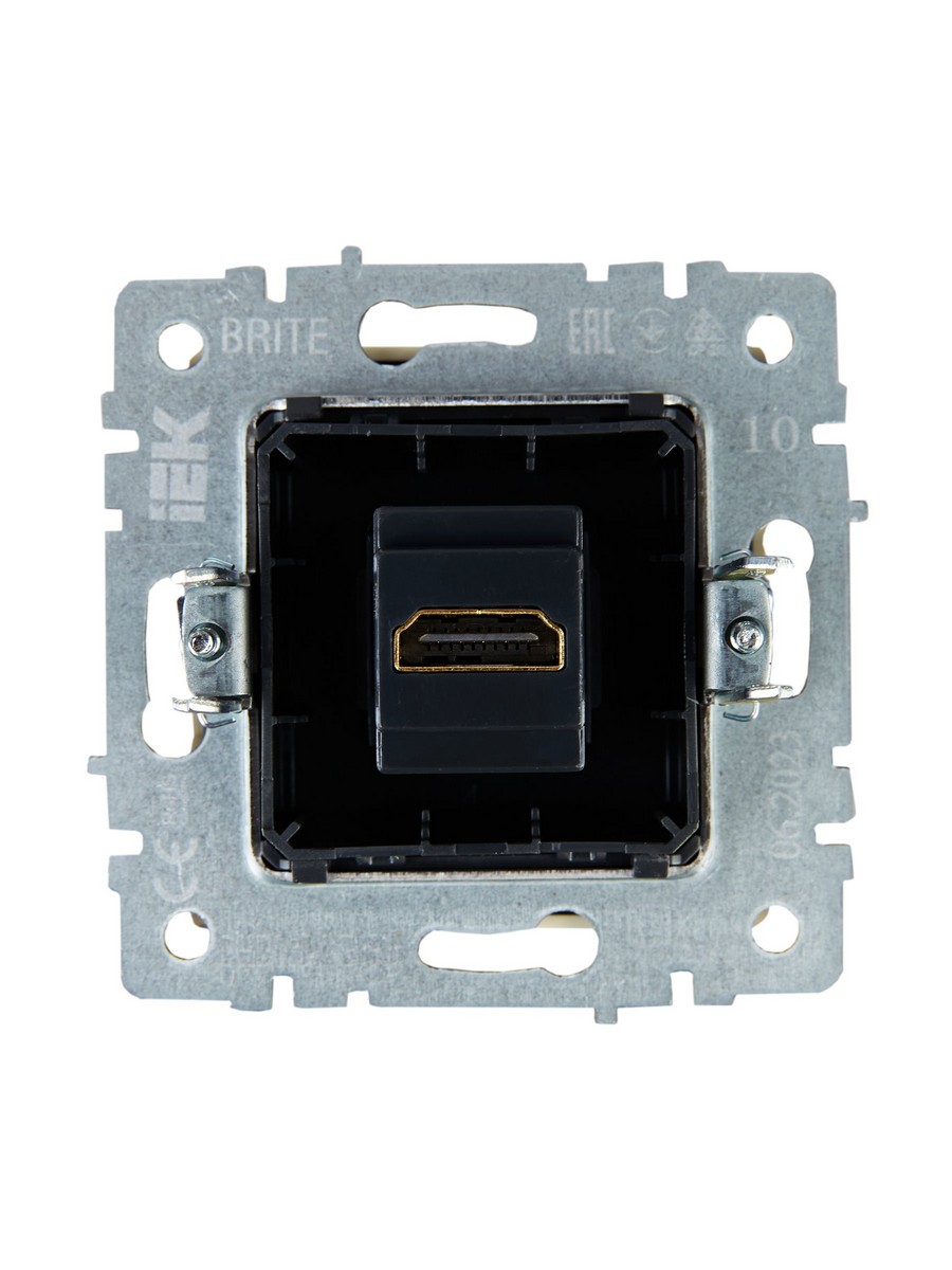 IEK Brite Бежевый Розетка IEK BRITE HDMI РHDMI-0-БрКр бежевый BR-H10-K10