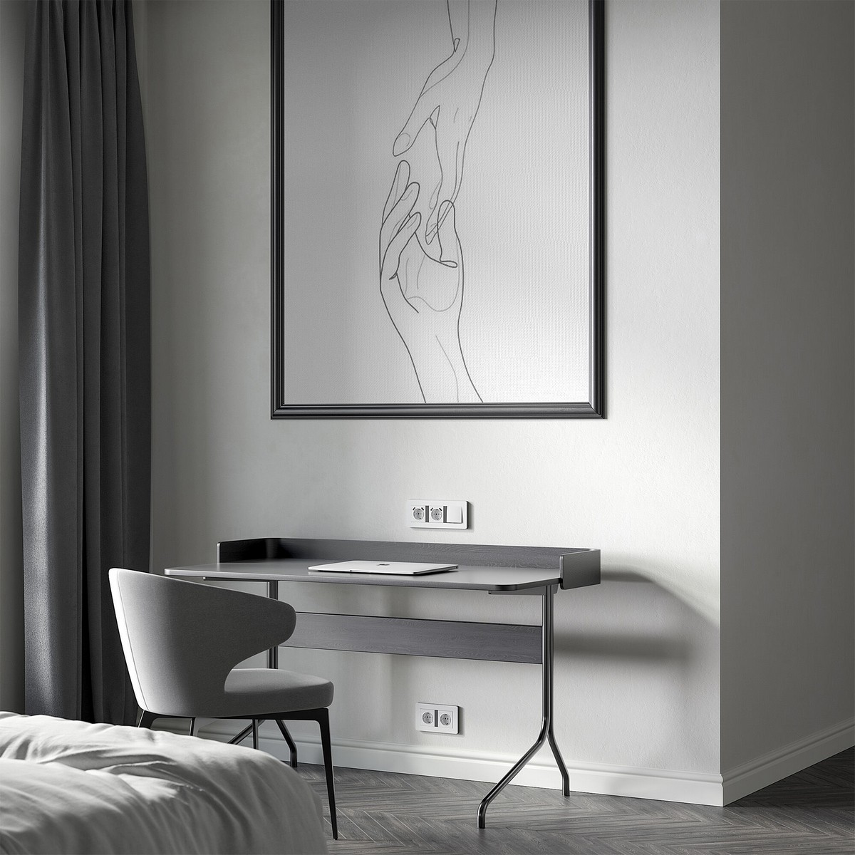 Рамки Werkel Split Рамка Werkel на 3 поста Split (белый/черный, soft-touch) W0033068