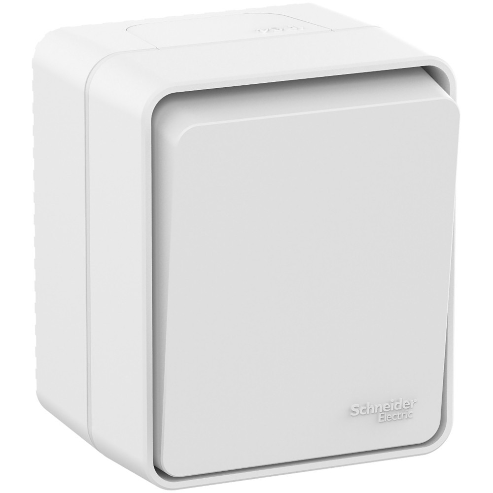 AtlasDesign Белый Выключатель 1-клавишный Systeme Electric AtlasDesign Profi54 наружный Белый IP54 ATN540111