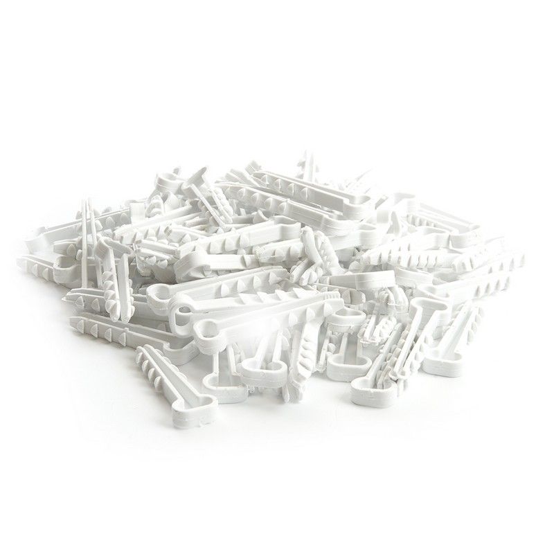 Дюбель-хомут для плоского кабеля (5-10мм) STEKKER DCL01-05-10 белый (100шт.) 39859