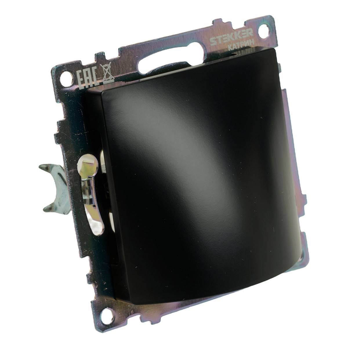 Катрин - Розетки и выключатели Stekker Кабельный вывод STEKKER Катрин черный GLS00-7116-05 49466