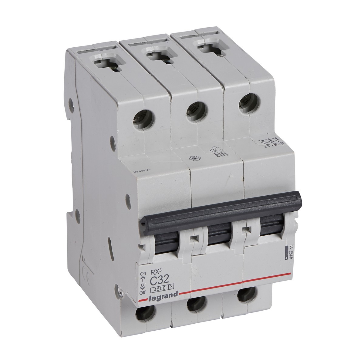 3 полюсные (трехполюсные) Автоматический выключатель Legrand RX3 3P 32A (С) 4,5kA 419711 