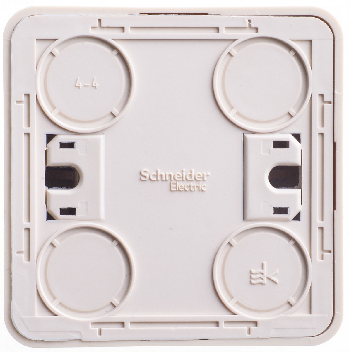 Этюд Кремовый Переключатель 1-клавишный Systeme Electric Этюд наружный Бежевый с подсветкой BA10-007K