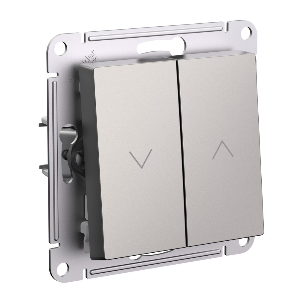 AtlasDesign Шампань Выключатель Systeme Electric AtlasDesign Шампань 2-клавишный жалюзи, 10А, механизм ATN000519