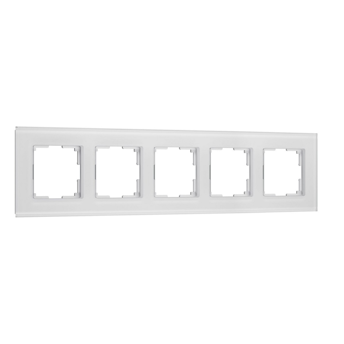 Рамки Werkel Senso Рамка Werkel на 5 постов Senso (белый, стекло soft-touch) W0053101
