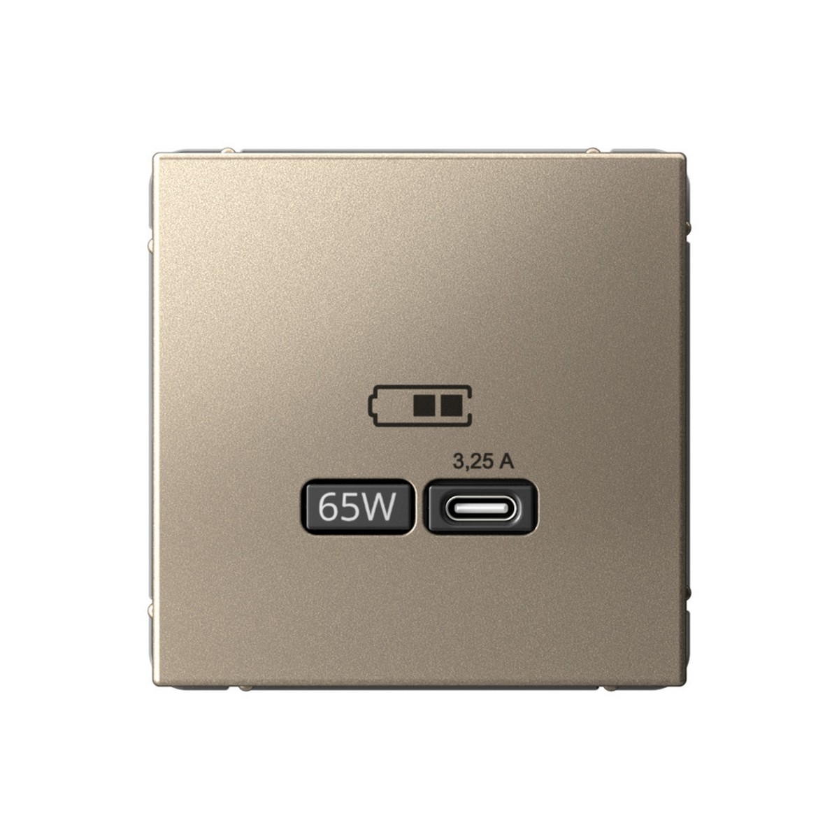 ArtGallery Шампань USB Розетка Systeme Electric ArtGallery Шампань тип-С 65Вт высокоскор.заряд. QC PD GAL000527