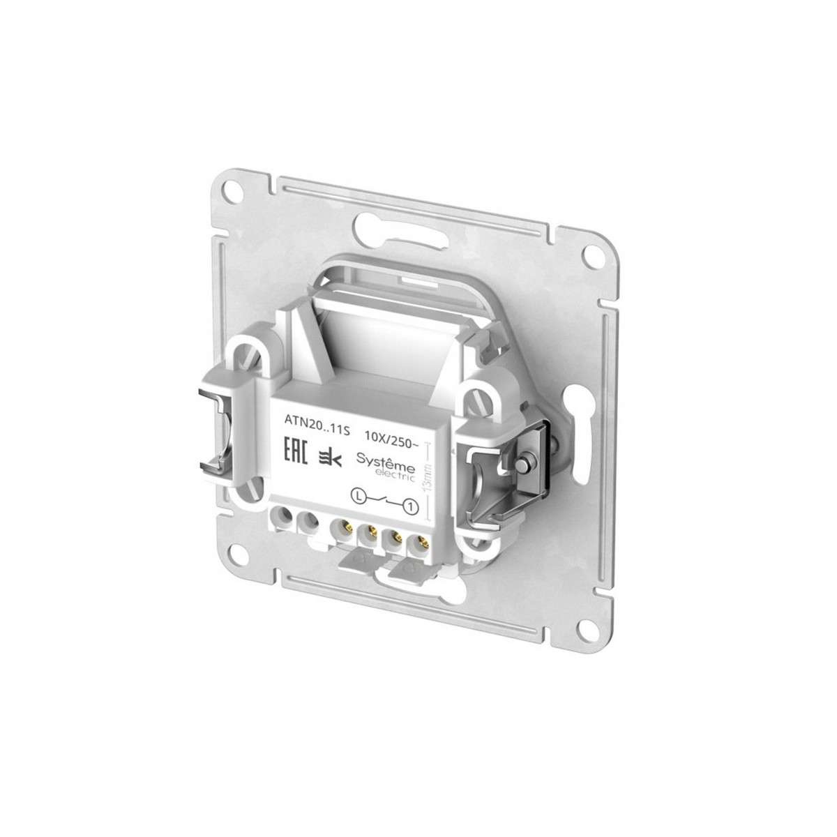 AtlasDesign Белый Выключатель SE AtlasDesign Art Белый 1-клавишный быстрозажим. клем. ATN200111S