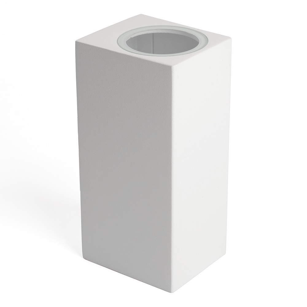 Уличные настенные светильники Светильник садово-парковый Feron DH051 на стену 2*GU10 230V белый 48328