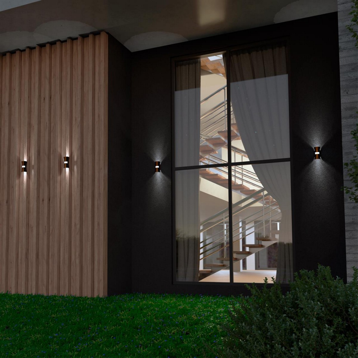 Светодиодные ландшафтные светильники Светильник ландшафтный светодиодный настенный NOVOTECH 358936 CALLE 