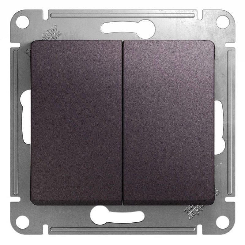 Glossa Сиреневый туман Переключатель 2-клавишный Systeme Electric Glossa Сиреневый туман GSL001465