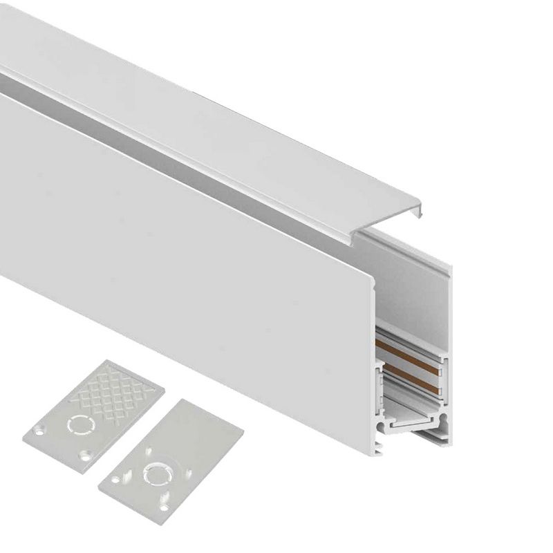 Трековые светодиодные светильники Шинопровод Feron для магнитных трековых  светильников белый 2м CABM1000 41962 