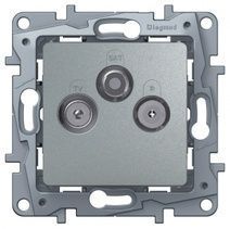 Legrand Etika Алюминий Розетка TV/SAT Legrand Etika алюминий звезда (аналог 672457) 672456