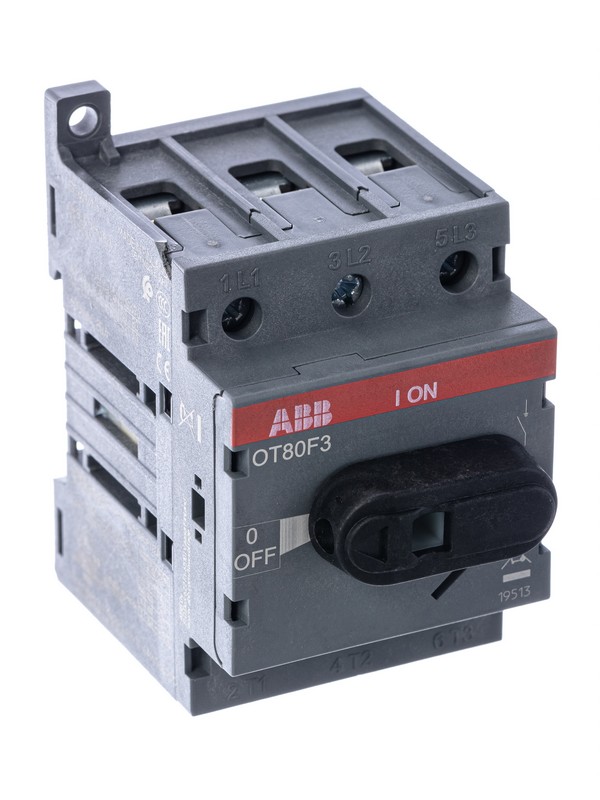 Выключатель-разъединитель ABB OT80F3 3Р 80А с ручкой управления 1SCA105798R1001
