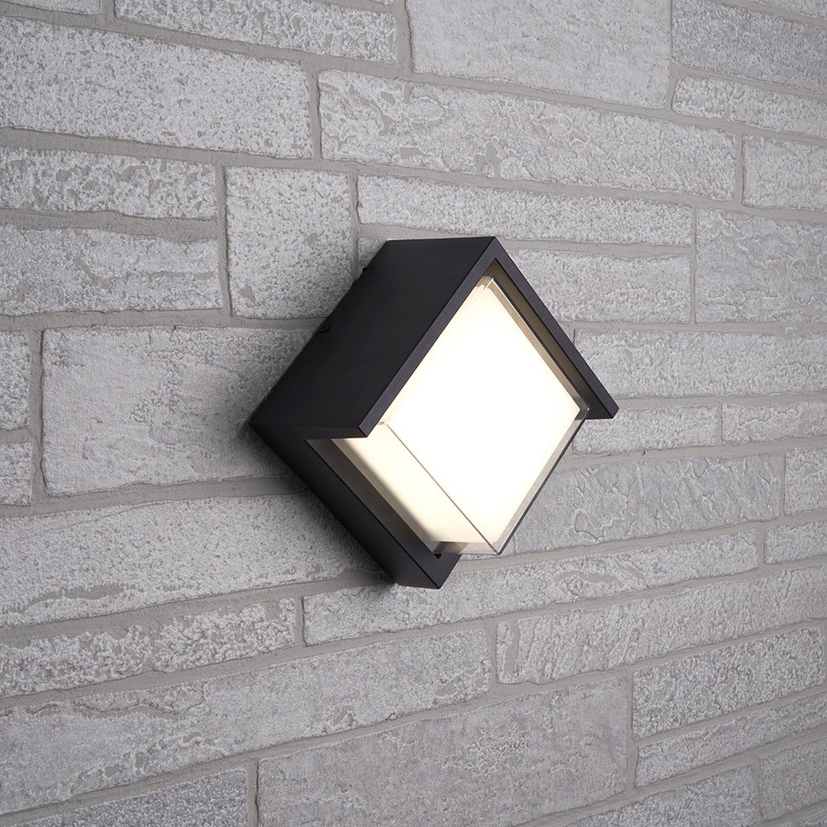 Уличные настенные светильники Светильник уличный светодиодный Feron DH108 12W 720Lm 4000K черный 06350 