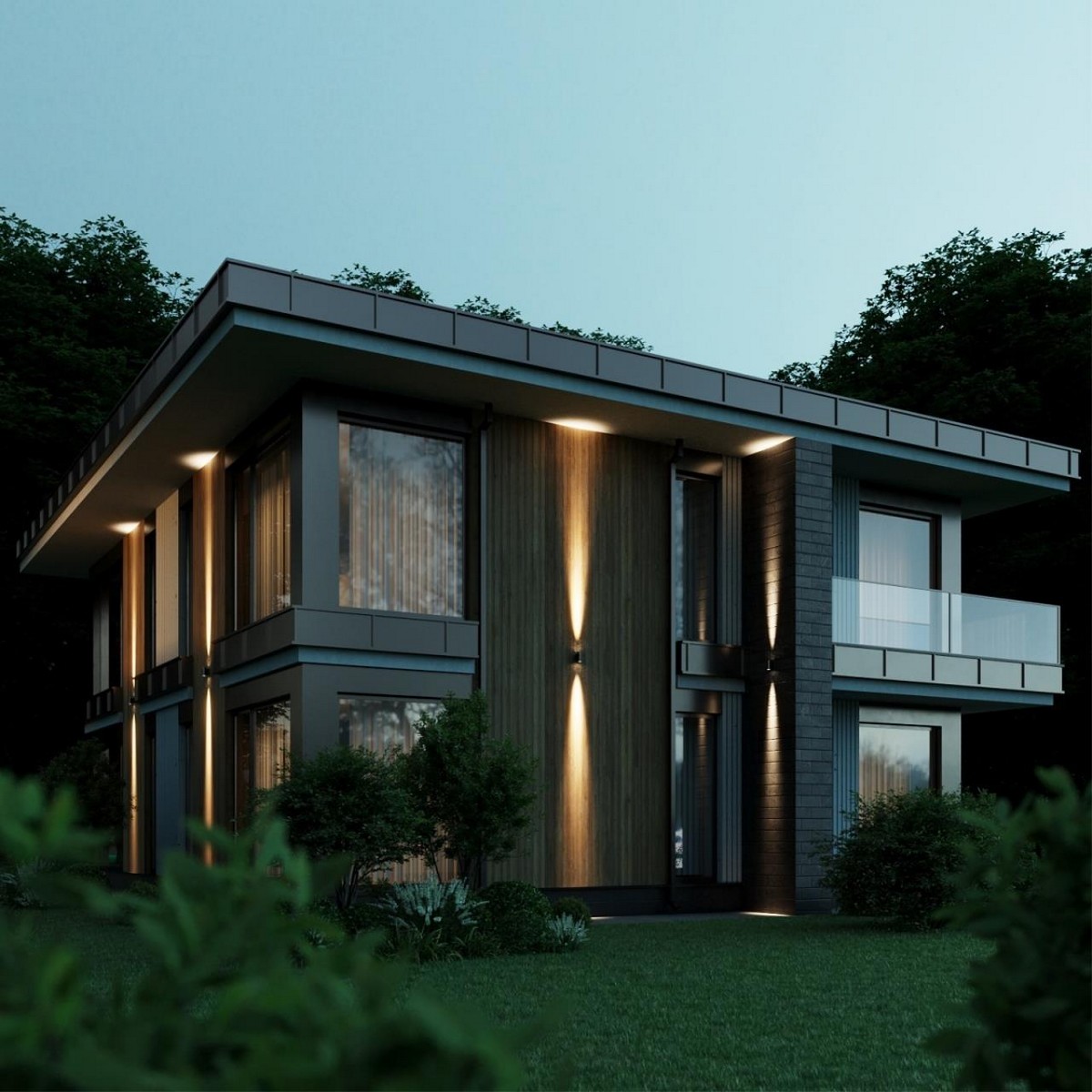 Накладные светодиодные светильники Настенный светильник ODEON LIGHT 7071/15WL LONG LED 