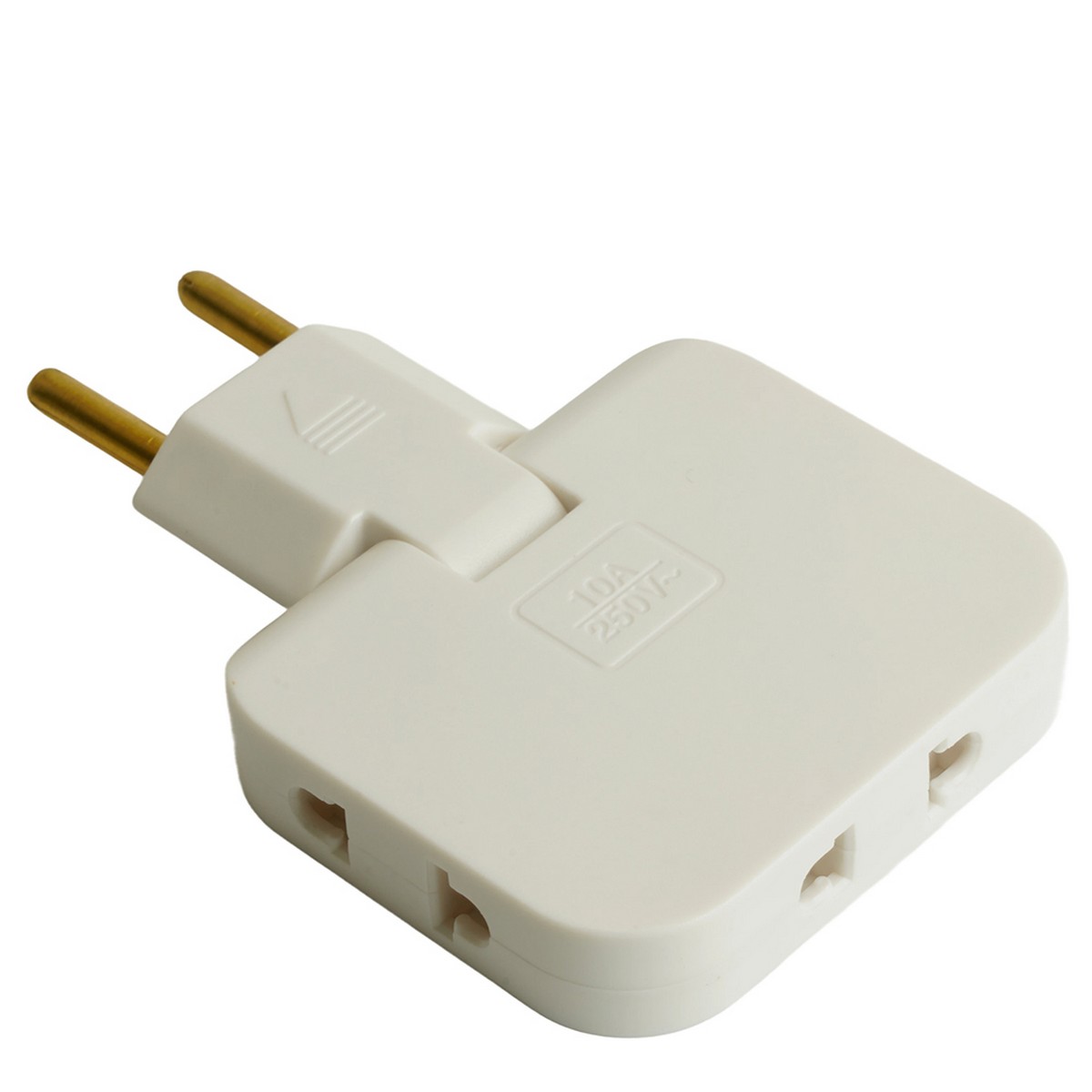 Колодки и удлинители, тройники Разветвитель сетевой 3-местный б/з STEKKER ADP10-23-21 белый 50067 