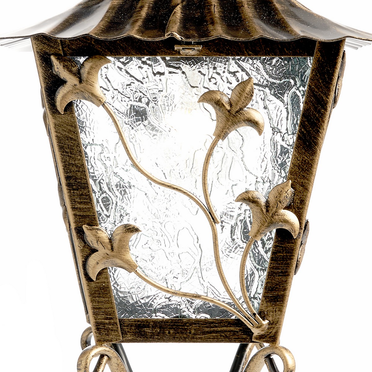 Уличные настенные светильники Светильник садово-парковый Feron PL631 на стену вниз 60W 230V E27 черное золото 11642 