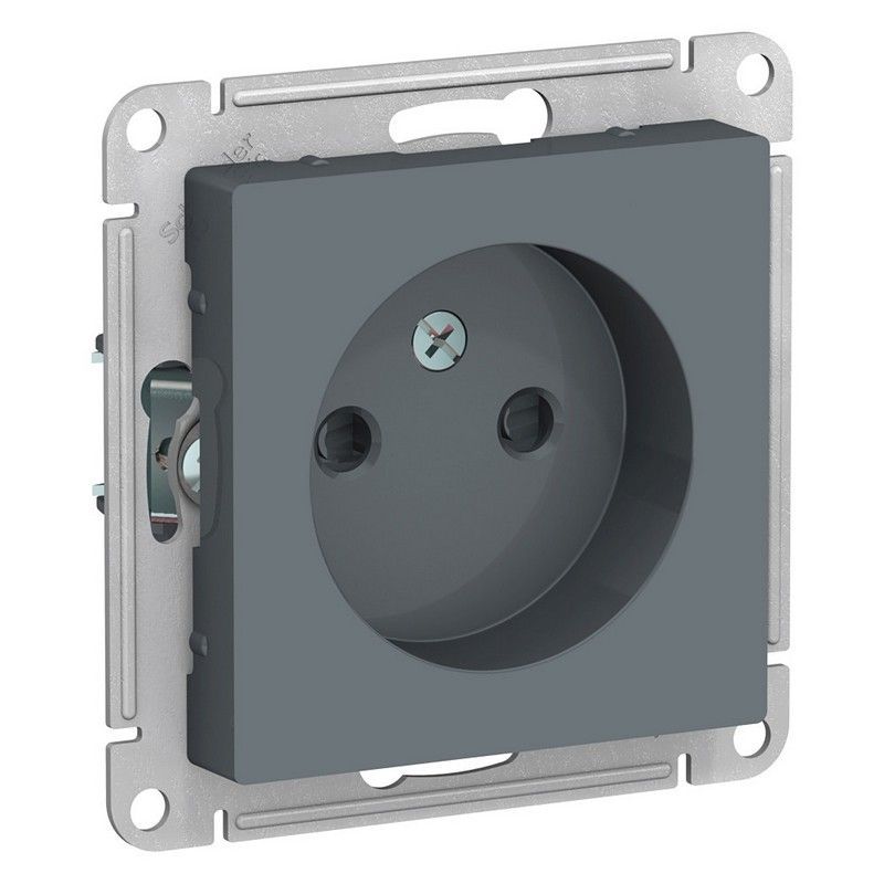 AtlasDesign Грифель Розетка Systeme Electric AtlasDesign Грифель б/з со шторками, 16А, ATN000749