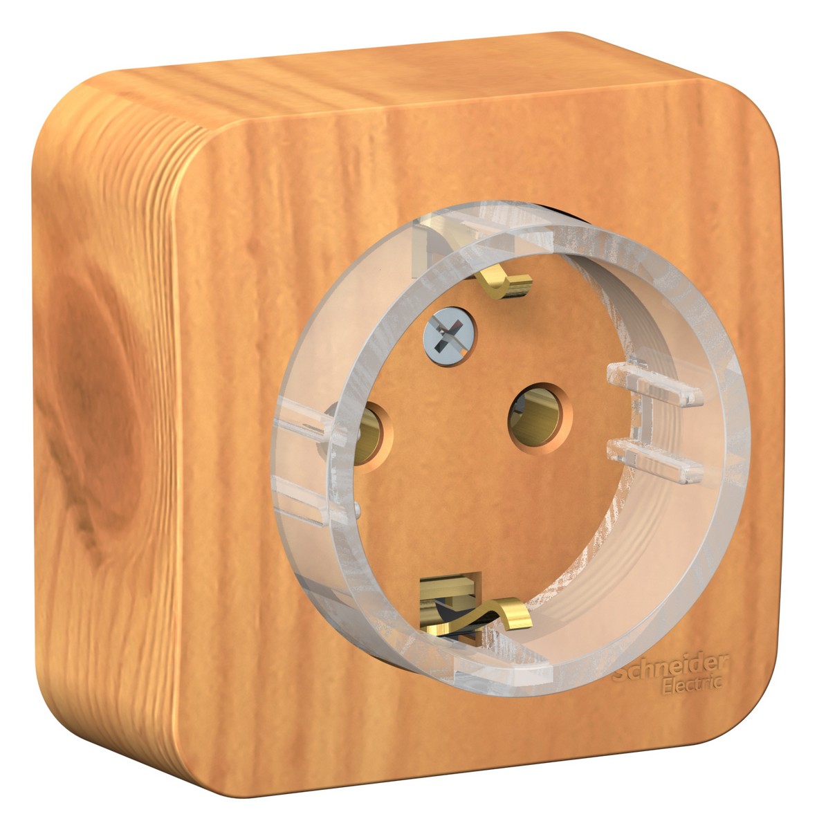 Blanca ясень розетки и выключатели Розетка SE Blanca с/з Ясень наружный без шторок (тонкая) BLNRA110115