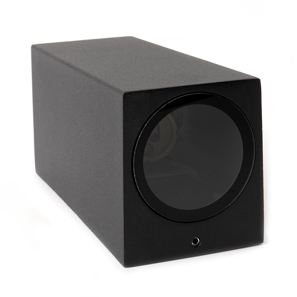 Уличные настенные светильники Светильник садово-парковый Feron DH051 на стену 2*GU10 230V черный 48330 