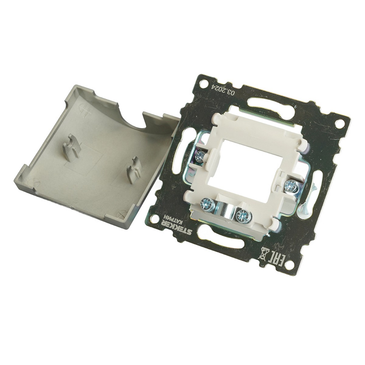 Катрин - Розетки и выключатели Stekker Кабельный вывод STEKKER Катрин графит GLS00-7116-06 49469