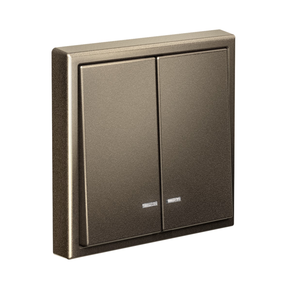 ArtGallery Мокко Выключатель Systeme Electric ArtGallery Мокко 2-клавишный с подсветкой  GAL000653
