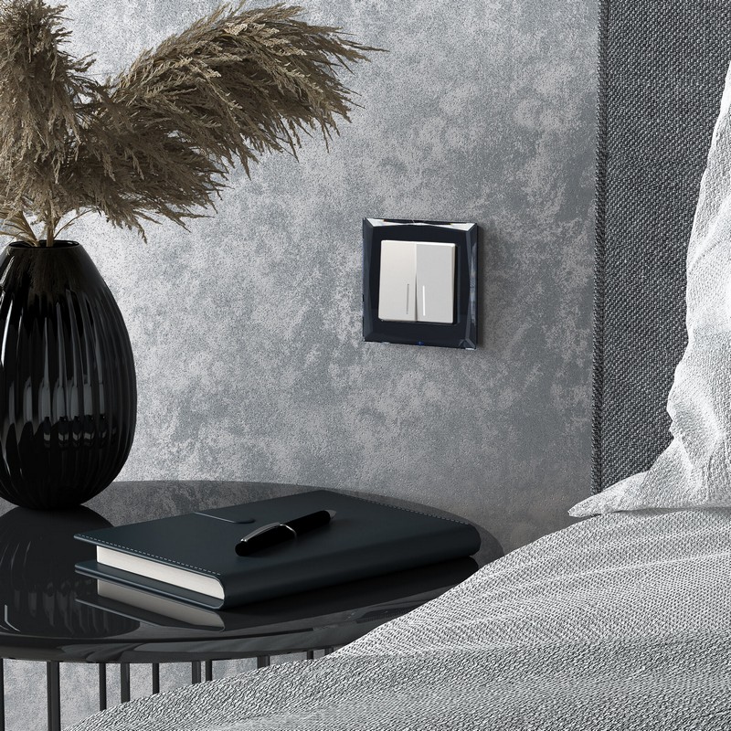 Werkel Белый матовый механизмы Выключатель Werkel двухклавишный с подсветкой (БЕЛЫЙ МАТОВЫЙ) W1120161