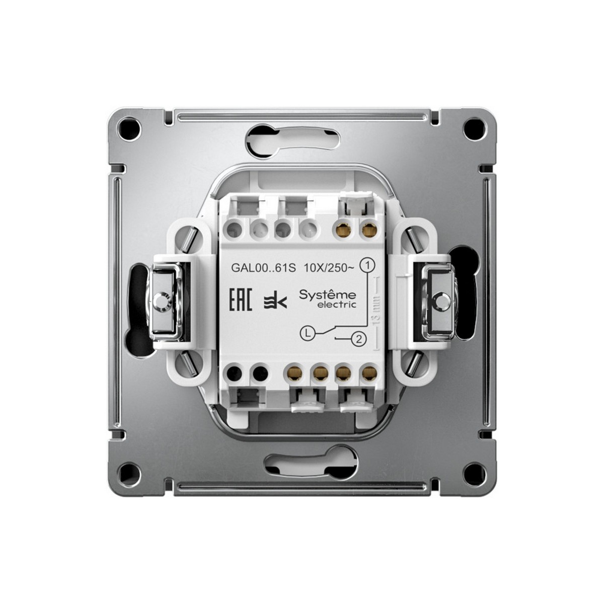 ArtGallery Карбон Переключатель SE ArtGallery Карбон 1-клавишный, быстрозажим. клем. GAL001061S