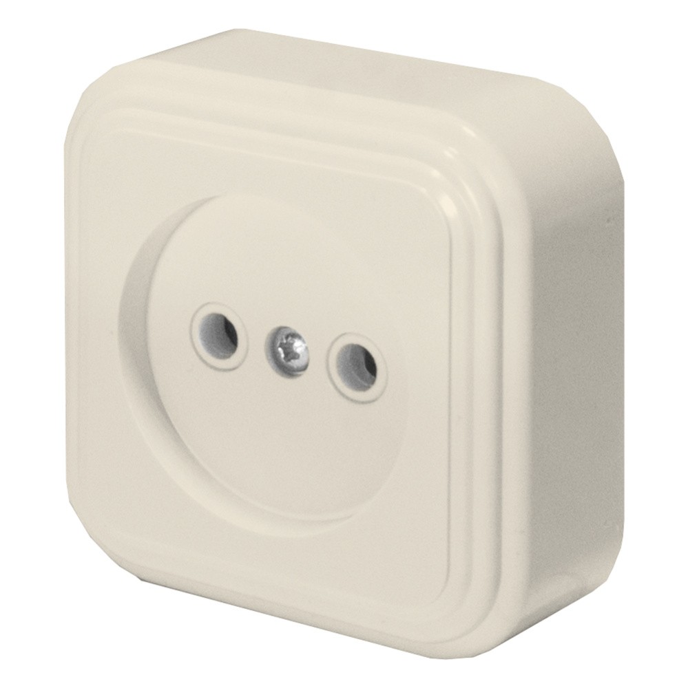 Накладные розетки и выключатели Stekker Розетка 1-местная б/з STEKKER PST16-20-20 16А IP20 слоновая кость Брест 49061