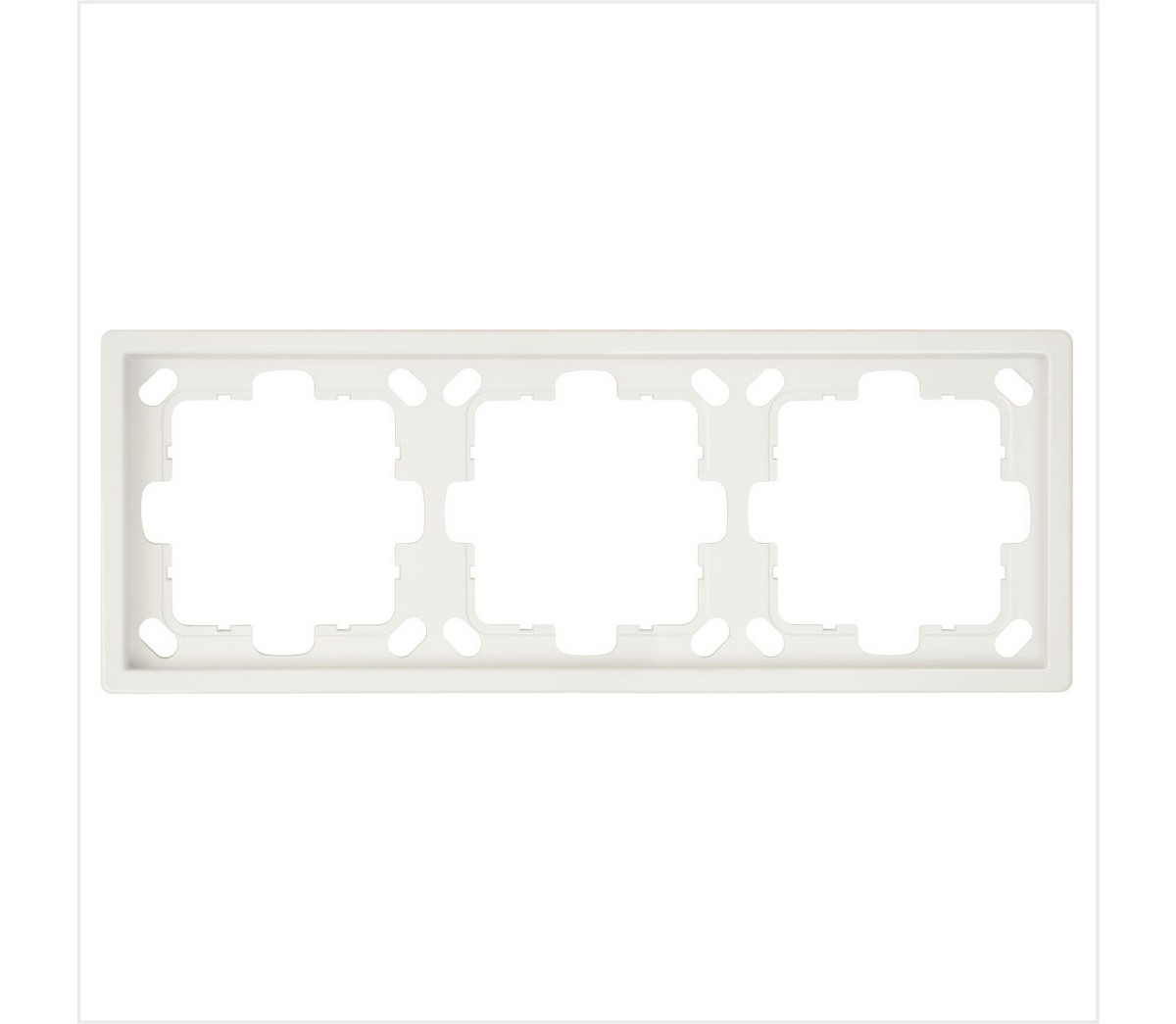 JASMART FD - розетки и выключатели Рамка JASMART FD 3-постовая Сахара 1003SH