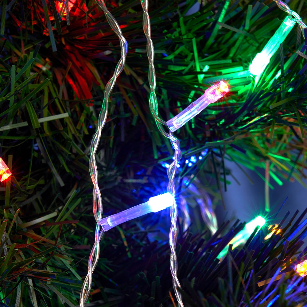 Светодиодная гирлянда Feron CL90 7 веток (2м) + 1.5м 230V мультиколор 220V 32370