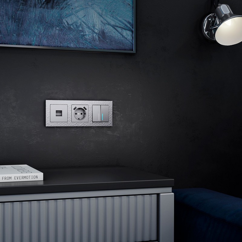 Рамки Werkel Hammer Рамка Werkel на 3 поста Hammer (серебряный) W0032406