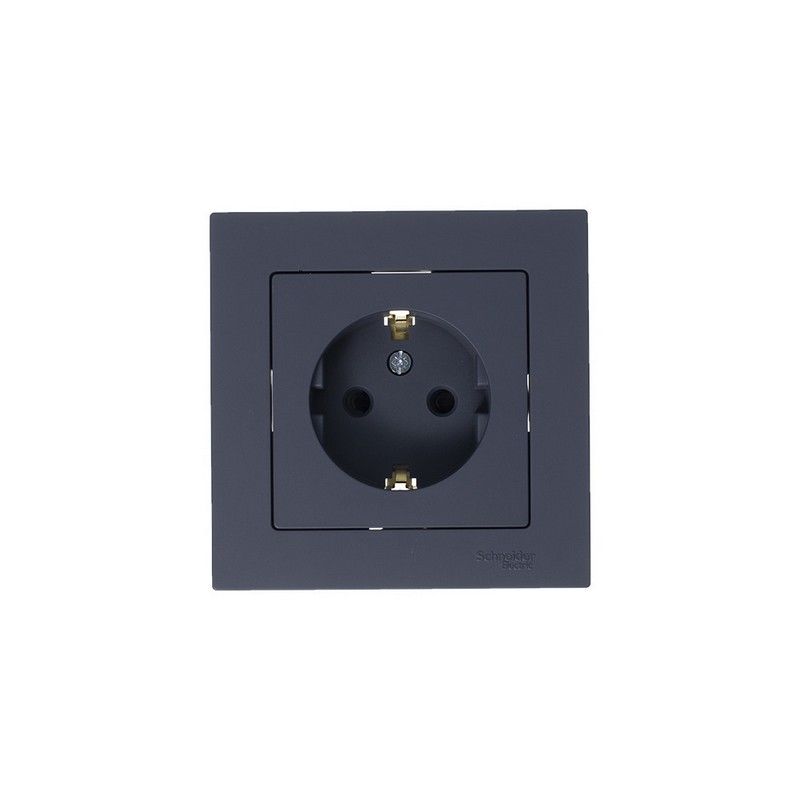 AtlasDesign Грифель Розетка Systeme Electric AtlasDesign Грифель с/з со шторками, 16А, ATN000745