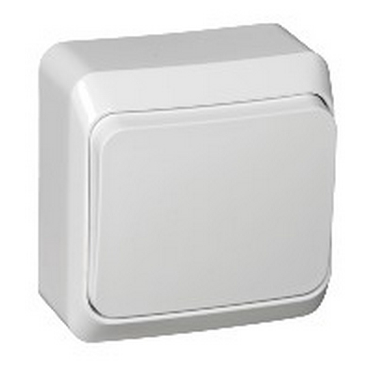 Этюд Белый Выключатель кнопочный Systeme Electric Этюд наружный Белый KA10-001B